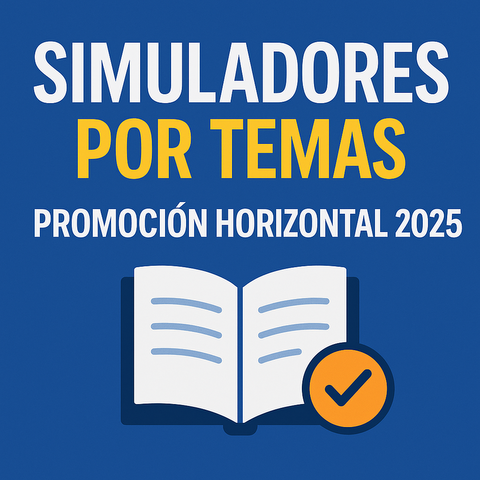 Simuladores por temas – Bibliografía completa Promoción Horizontal 2025 - Función docente - Primaria