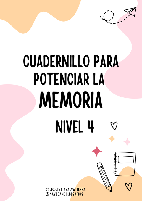 Cuadernillo MEMORIA Nivel 4