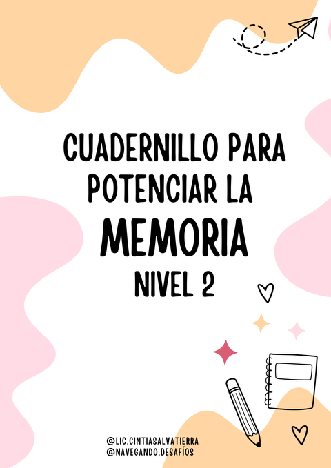Cuadernillo MEMORIA Nivel 2