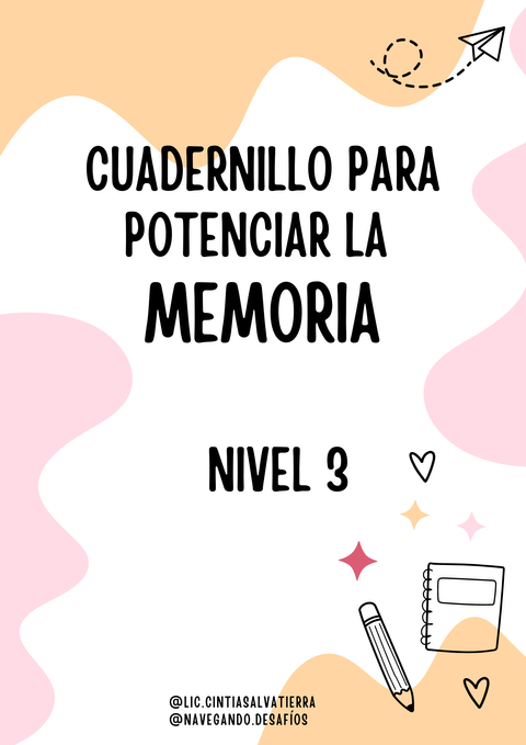 Cuadernillo MEMORIA Nivel 3