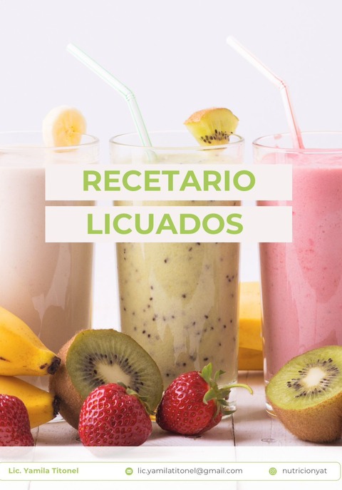 RECETARIO LICUADOS 