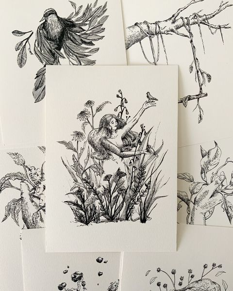 Print A5. Colección Naturaleza en tinta II. Abundancia.