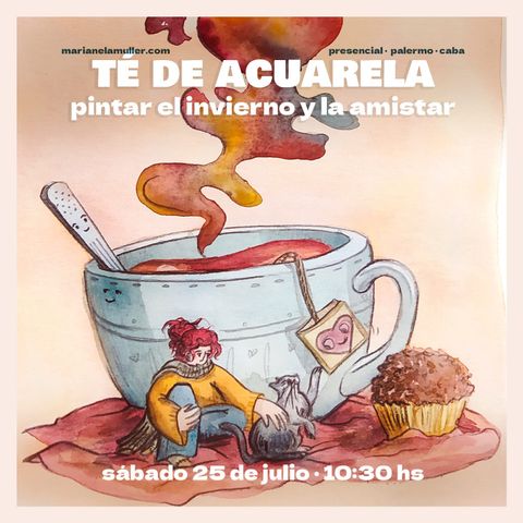 Té de acuarela para pintar el invierno y la amistad. Intensivo presencial
