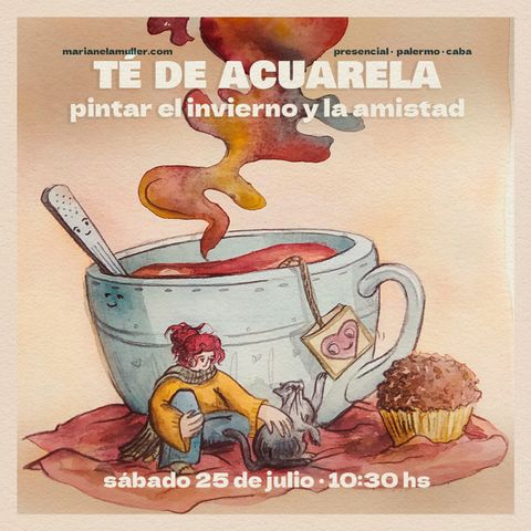 Té de acuarela para pintar el invierno y la amistad. Intensivo presencial