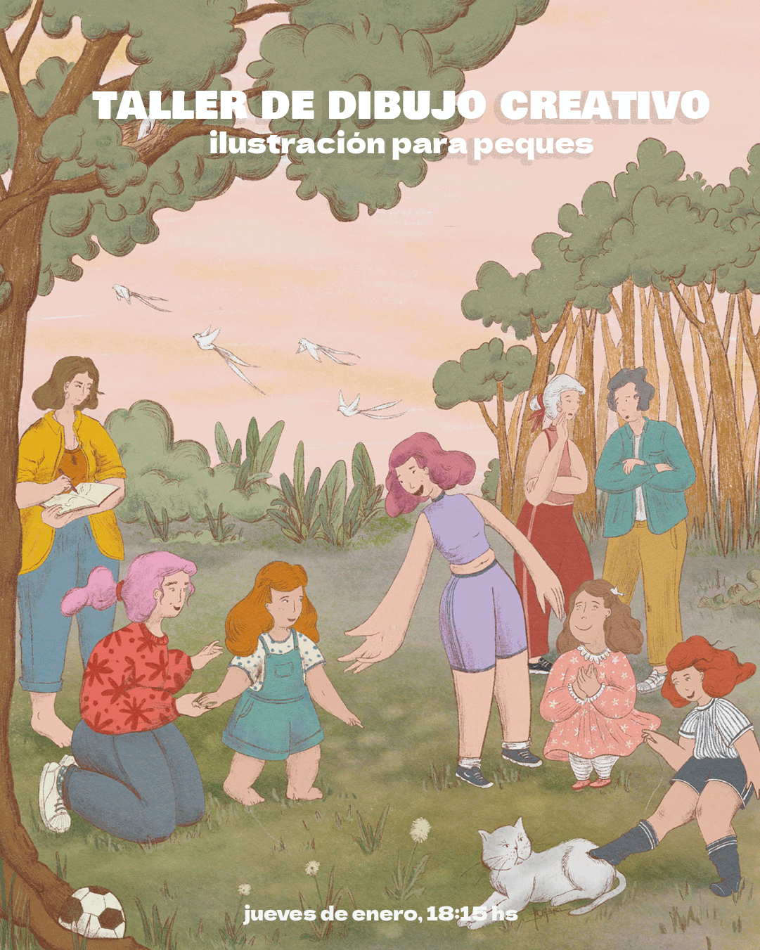 taller de ilustración online por zoom y grabado diseño de personaje y desarrollo de proyectos ilustrados cuentos infantiles fanzines clases de dibujo para mujeres
