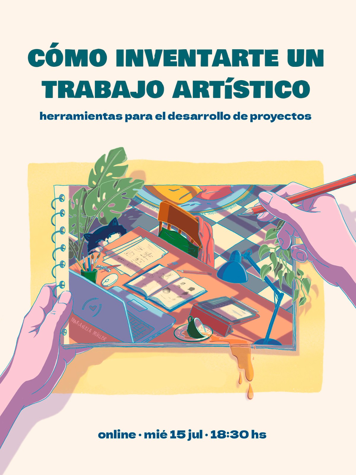 Masterclass: cómo inventarte un trabajo artístico. Ilustración y desarrollo proyectos CREATIVOS
