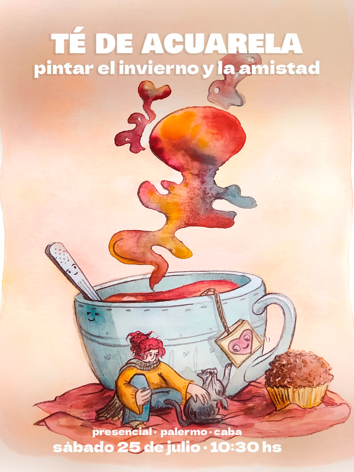 Té de acuarela para pintar el invierno y la amistad. TALLER Intensivo presencial DE ACUARELA
