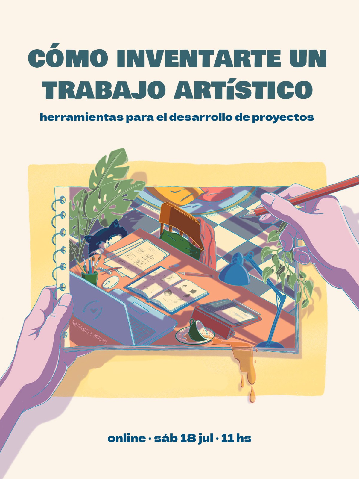 Masterclass: cómo inventarte un trabajo artístico. Ilustración y desarrollo proyectos CREATIVOS