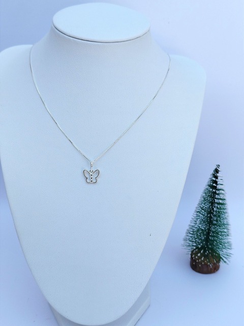 Conjunto mariposa Plata y Circonias 