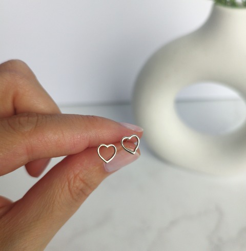 Corazones calados miniatura Plata 925
