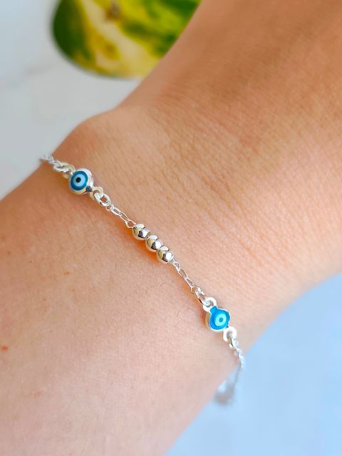 Pulsera Ojo Turco con triple esfera