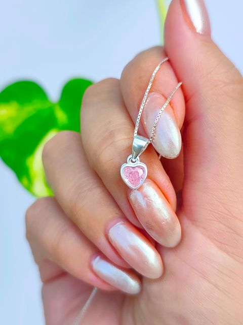 Conjunto corazón rosa 