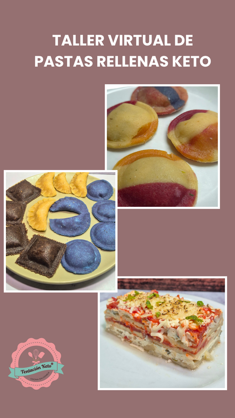 TALLER ONLINE DE PASTAS RELLENAS KETO
