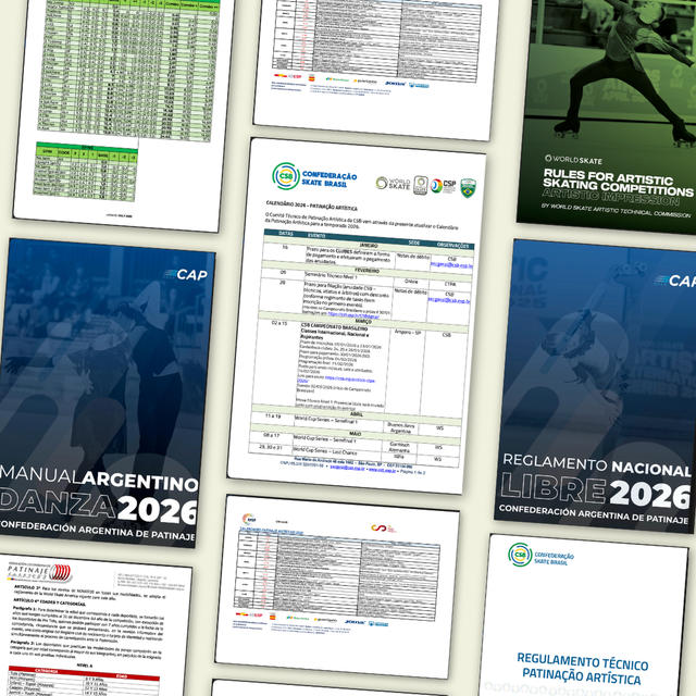 Reglamentos de patín artístico sobre ruedas 2026