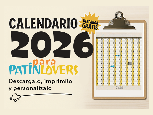 Calendario 2026 de patinaje