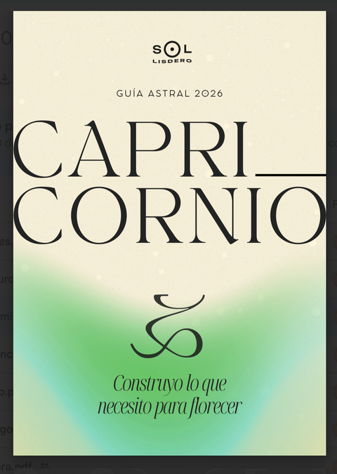 HORÓSCOPO CAPRICORNIO