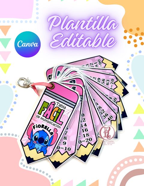 TABLA DE MULTIPLICAR PLANTILLA EDITABLE