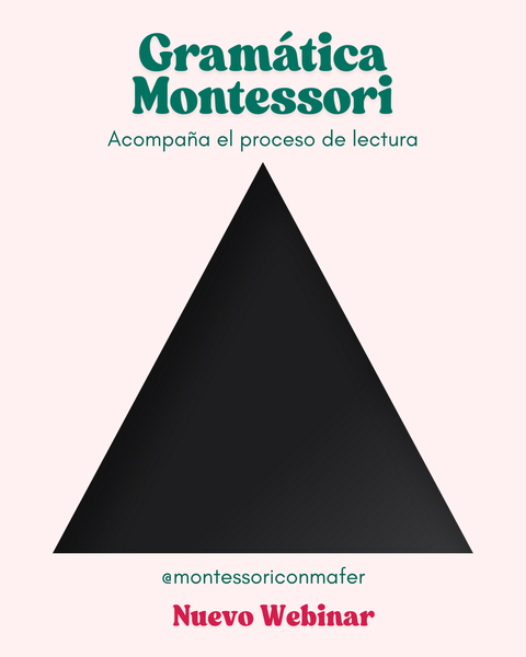 Grabación Webinar Gramática Montessori en Casa de Niños