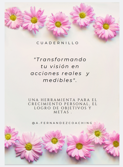 Cuadernillo: Para trabajar objetivos y metas 