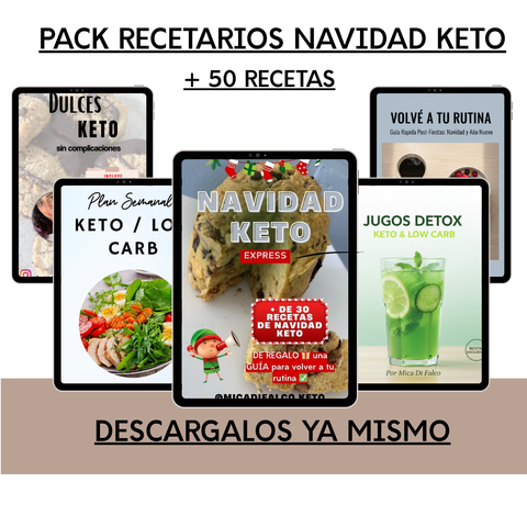 COMBO NAVIDAD KETO + GUIA PARA VOLVER A TU RUTINA + BONUS 