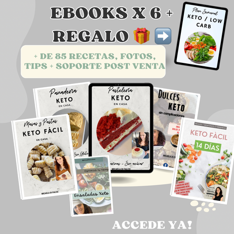 EBOOKS X 6 + REGALO + SOPORTE POST VENTA