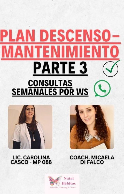 PLAN DESCENSO - MANTENIMIENTO 3 - INDIVIDUAL