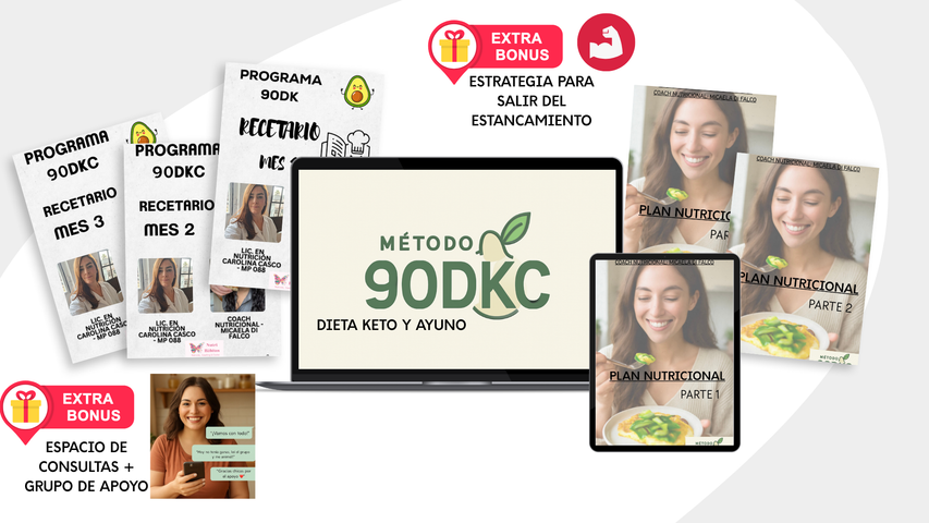 PROGRAMA 3 MESES KETO ECONOMICO + AYUNO PARA DESCENSO DE PESO + GRUPO DE APOYO