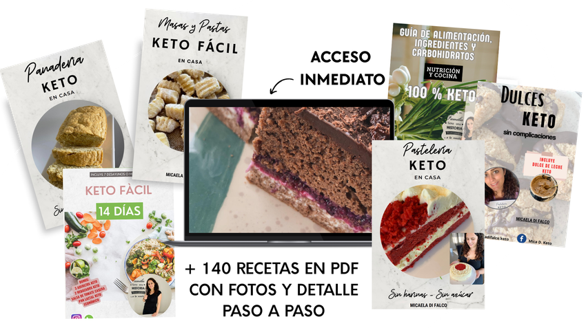 MEGA PACK PARA BAJAR DE PESO - APTO DIABETICOS- + 140 RECETAS KETO + PLAN + GUIAS + SOPORTE POST VENTA