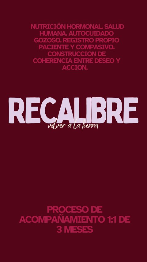 RECALIBRE 1:1 - volver a la tierra - 