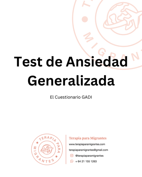 Test de Ansiedad Generalizada