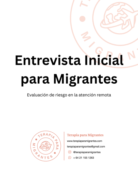 Primera entrevista clínica a personas migrantes - Recurso profesional