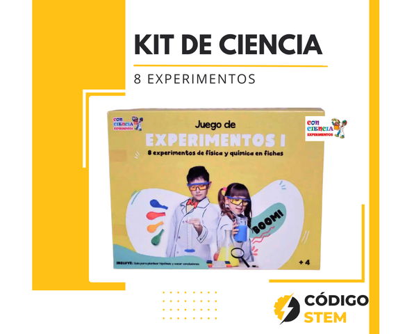 Kit de Ciencias: 8 Experimentos