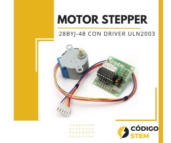 Motor Paso a Paso (Stepper) Unipolar + Controlador