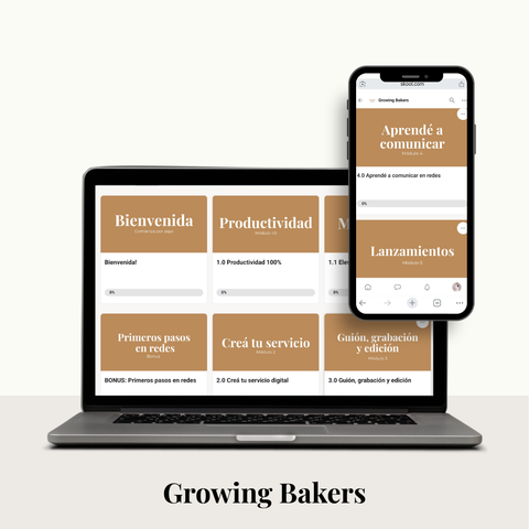 Growing Bakers - Programa 12 semanas (USD)