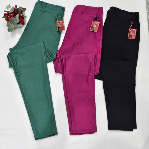 Pantalon babucha bengalina elastizada premium liso