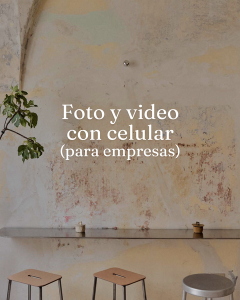 Foto & video con celular (para empresas)