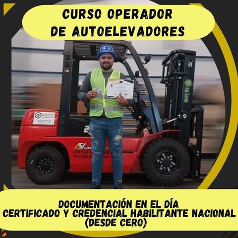 OPERACIÓN SEGURA DE AUTOELEVADOR SEGÚN RN 960/15 S.R.T (desde cero, sin experiencia)