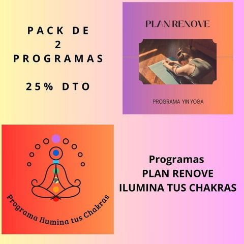 PACK PLAN RENOVE + ILUMINA TUS CHAKRAS