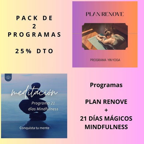 PACK PLAN RENOVE+ 21 DÍAS MÁGICOS MINDFULNESS