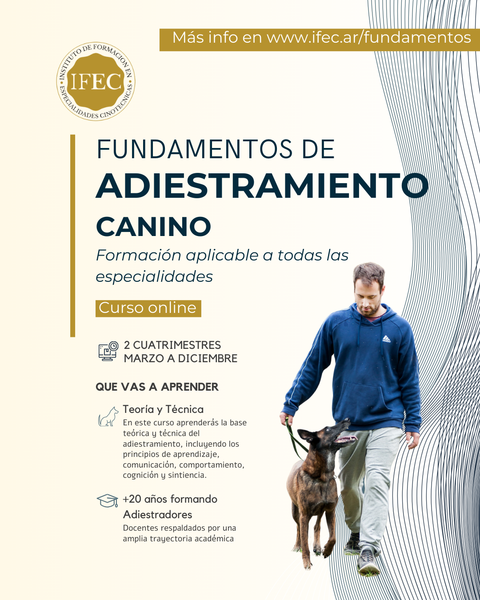 Segundo Cuatrimestre Fundamentos de Adiestramiento Canino 