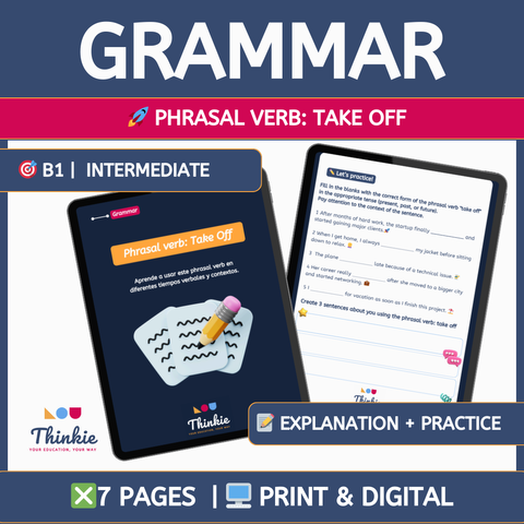 [Guía práctica] Phrasal Verb: TAKE OFF – Usos + Ejercicios