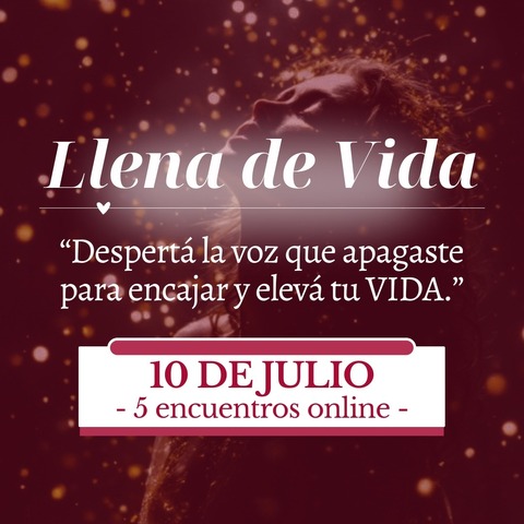Llena de vida