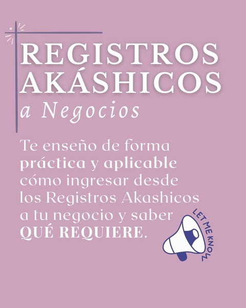 Registros akáshicos a NEGOCIOS