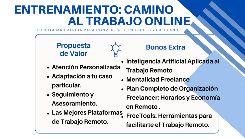 ENTRENAMIENTO: CAMINO AL TRABAJO ONLINE