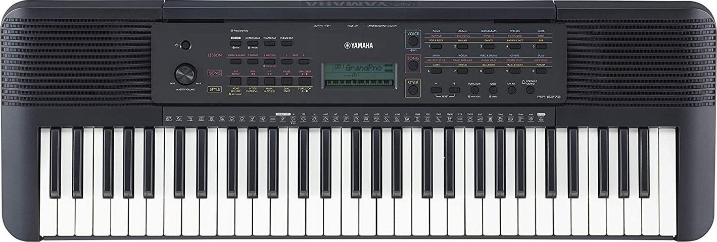 Teclado YAMAHA PSR 273 con 5 octavas ideal principíantes