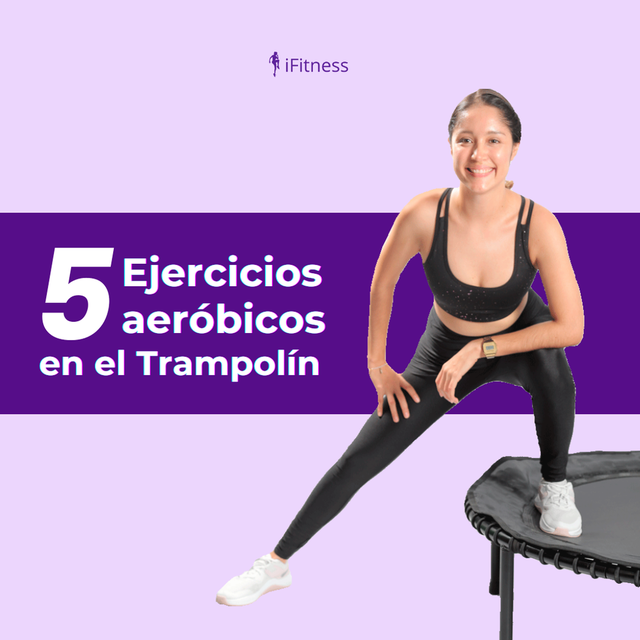 5 ejercicios aeróbicos fáciles en mini trampolín 