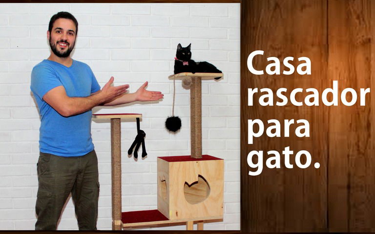 Casa rascador para gatos