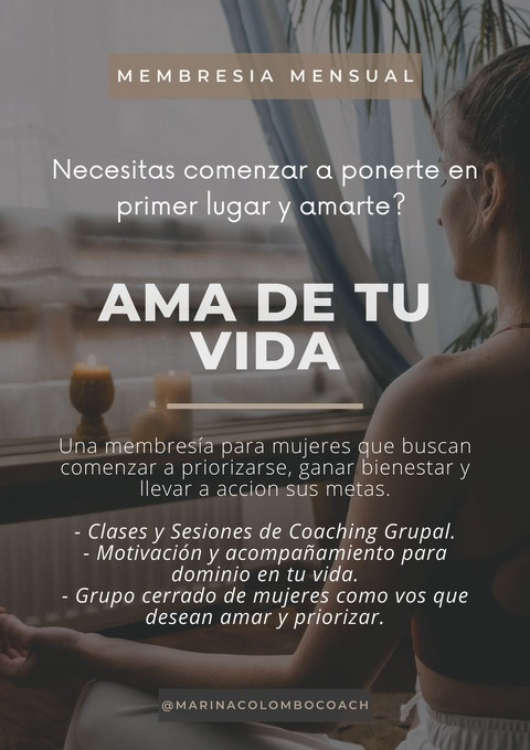 Membresía: Ama de tu Vida 