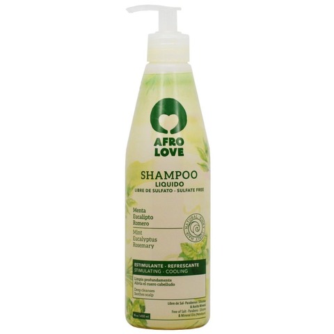 Afro Love Champú Menta Eucalipto y Romero