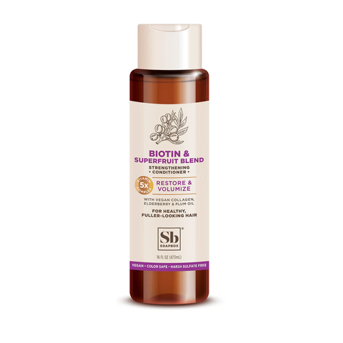 Soapbox Acondicionador Biotin and Superfruit Restore & Volumize